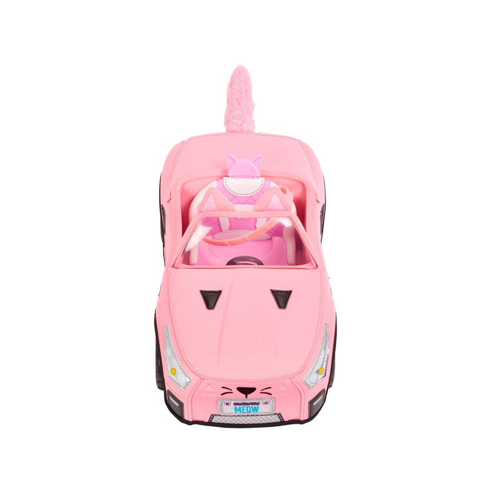Na! Na! Na! Siurprizas Pliušinis rožinis automobilis-kabrioletas rožinis kačiukas ZA4921